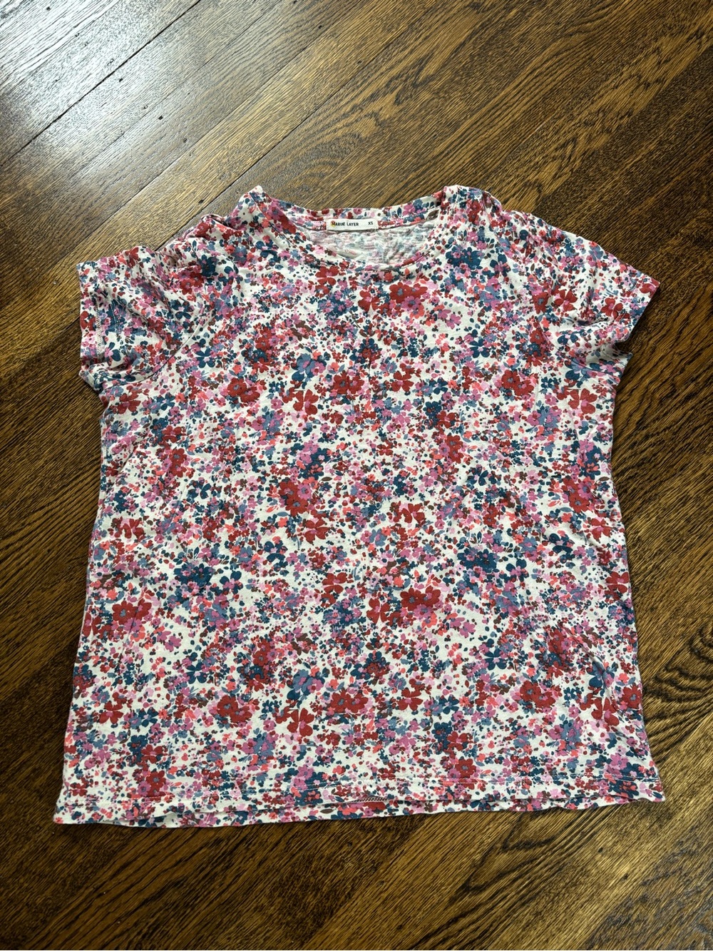Marine Layer Women's Floral Crewneck Tee